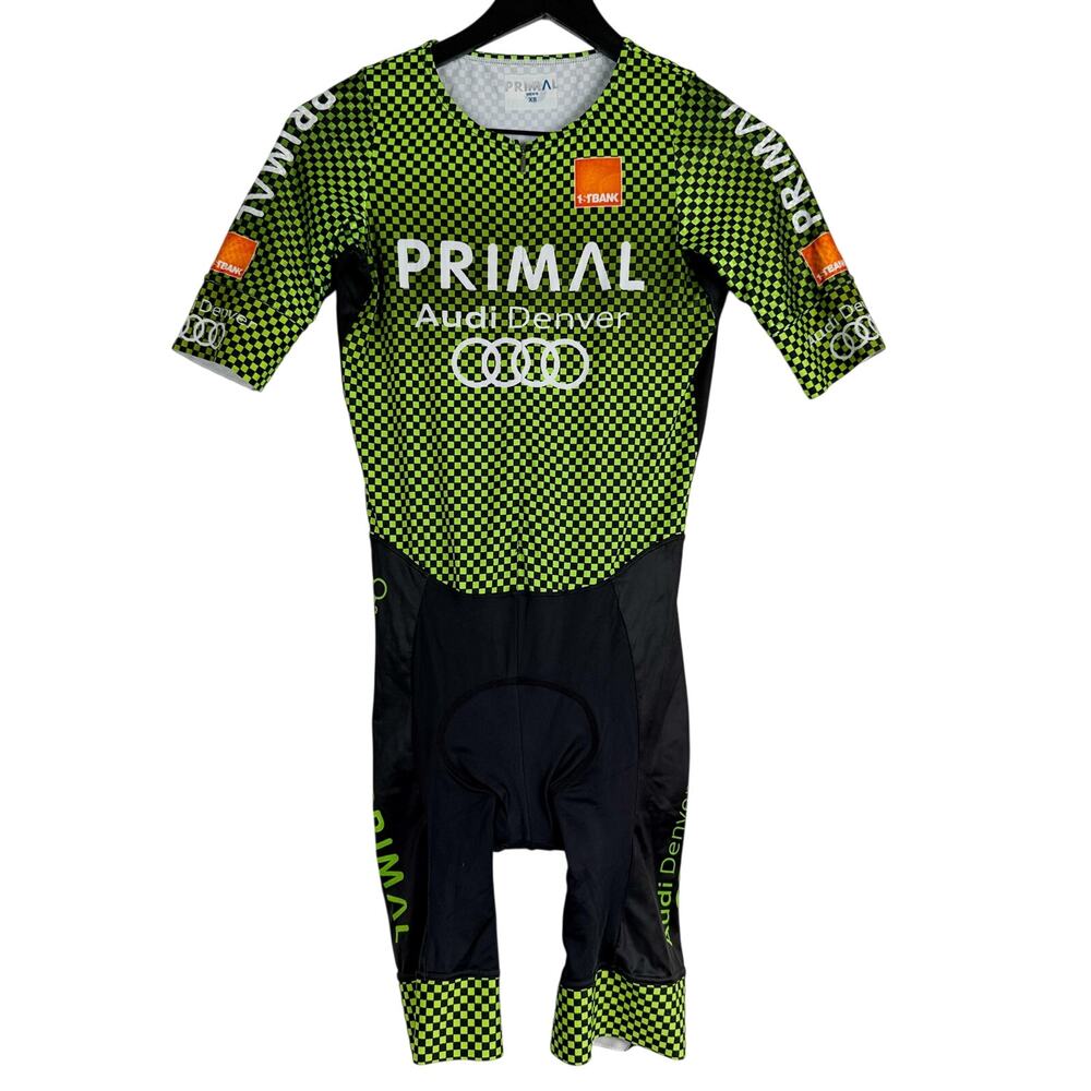 Primal Audi Denver Cycling Skin Suit Green Black Mens - XS